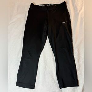 Nike Dri-FIT Black Running Leggings Size Medium